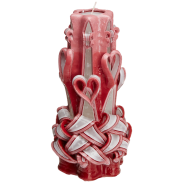 Large Handmade Paraffin Carved Candle