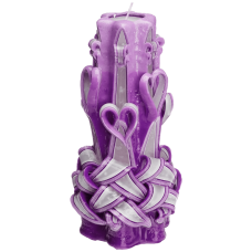 Large Handmade Paraffin Carved Candle