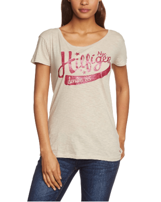 Tommy Hilfiger Denim Women's Crew Neck Short Sleeve