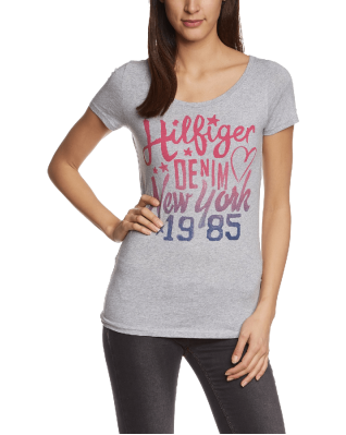 Tommy Hilfiger Denim Women's Lala Crew Neck Short Sleeve