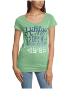 Tommy Hilfiger Denim Women's Lala Crew Neck Short Sleeve