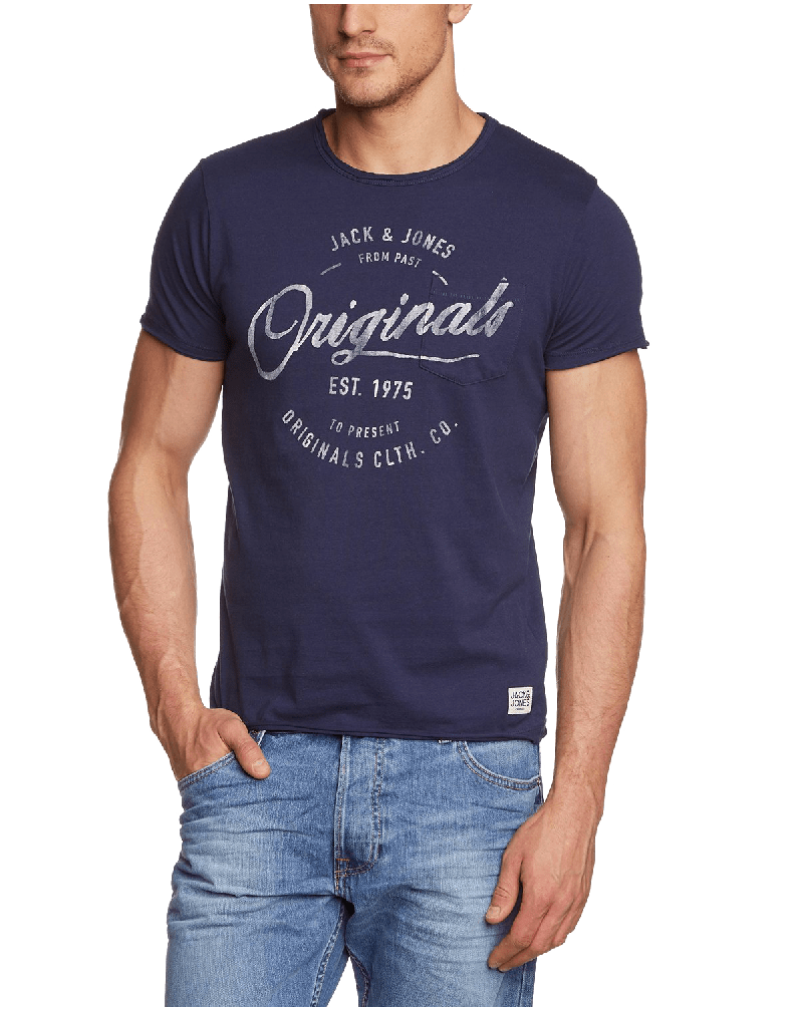 Jack & Jones Men's Short Sleeve 100 % Cotton