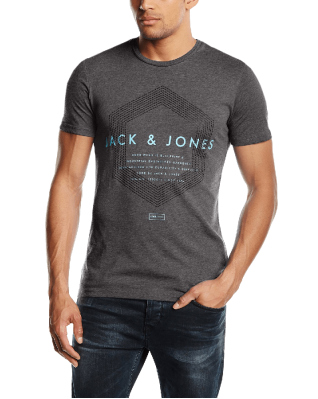 Jack & Jones Men's Crew Neck Short Sleeve