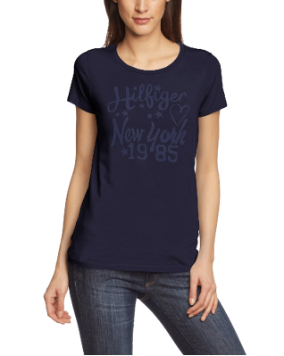 Tommy Hilfiger Women's Crew Neck Short Sleeve