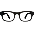 Huxley Eyeglasses in Jet Black for Men