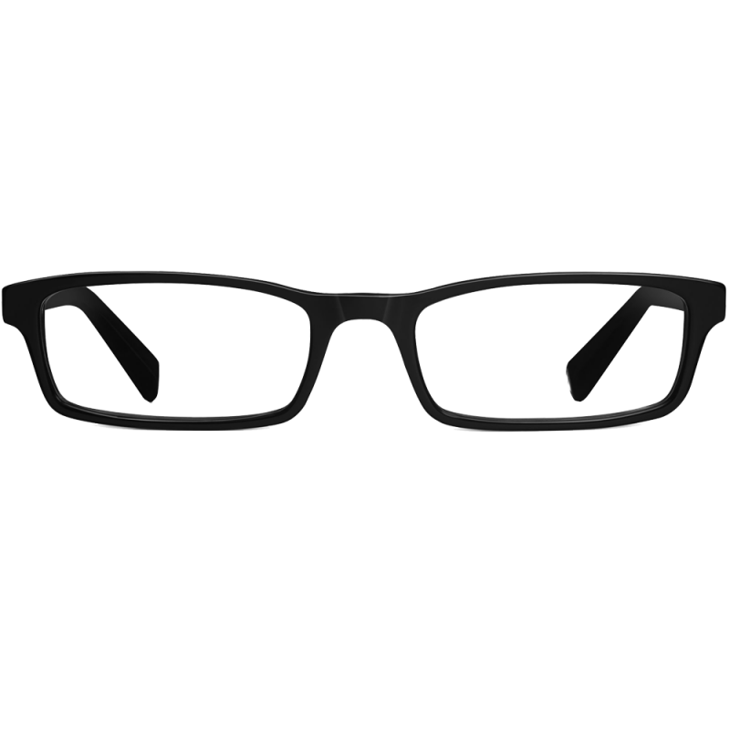 Sibley Eyeglasses in Jet Black for Men 