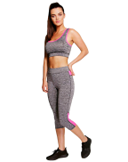 Holly Crop Top And Capri Running Legging