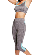 Holly Crop Top And Capri Running Legging