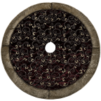 Valery Madelyn 48- Luxury Collection Burgundy and Gold Christmas Tree Skirt