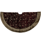 Valery Madelyn 48- Luxury Collection Burgundy and Gold Christmas Tree Skirt