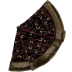 Valery Madelyn 48- Luxury Collection Burgundy and Gold Christmas Tree Skirt
