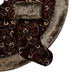 Valery Madelyn 48- Luxury Collection Burgundy and Gold Christmas Tree Skirt