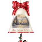 Christmas Ornaments- Thomas Kinkade Ringing In The Holidays Ornament Set