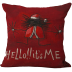 Comi Vintage Christmas Jolly Santa Clau Square Pillowcase Cushion Cover Case
