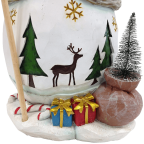 Festive Holiday Snowman Sculpture 20 Inch Hand Painted XMas Decor Vintage Look Keepsake Decoration