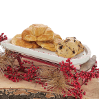 Hallmark Home Holiday Ceramic and Metal Serving Sleigh Platter
