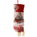 hiLISS 2pcs Snowman Santa Claus Christmas Candy Bag Treat Pocket Home Gift Decor