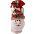 hiLISS 2pcs Snowman Santa Claus Christmas Candy Bag Treat Pocket Home Gift Decor