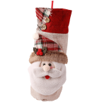 hiLISS 2pcs Snowman Santa Claus Christmas Candy Bag Treat Pocket Home Gift Decor