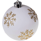 Large White Shatterproof Christmas Ornaments - 12 Pack Variety Bundle