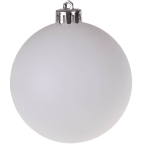 Large White Shatterproof Christmas Ornaments - 12 Pack Variety Bundle