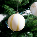 Large White Shatterproof Christmas Ornaments - 12 Pack Variety Bundle
