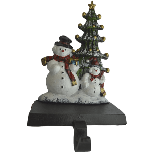 Lulu Decor Cast Iron Christmas Stocking Holder Set of 4 hooks 