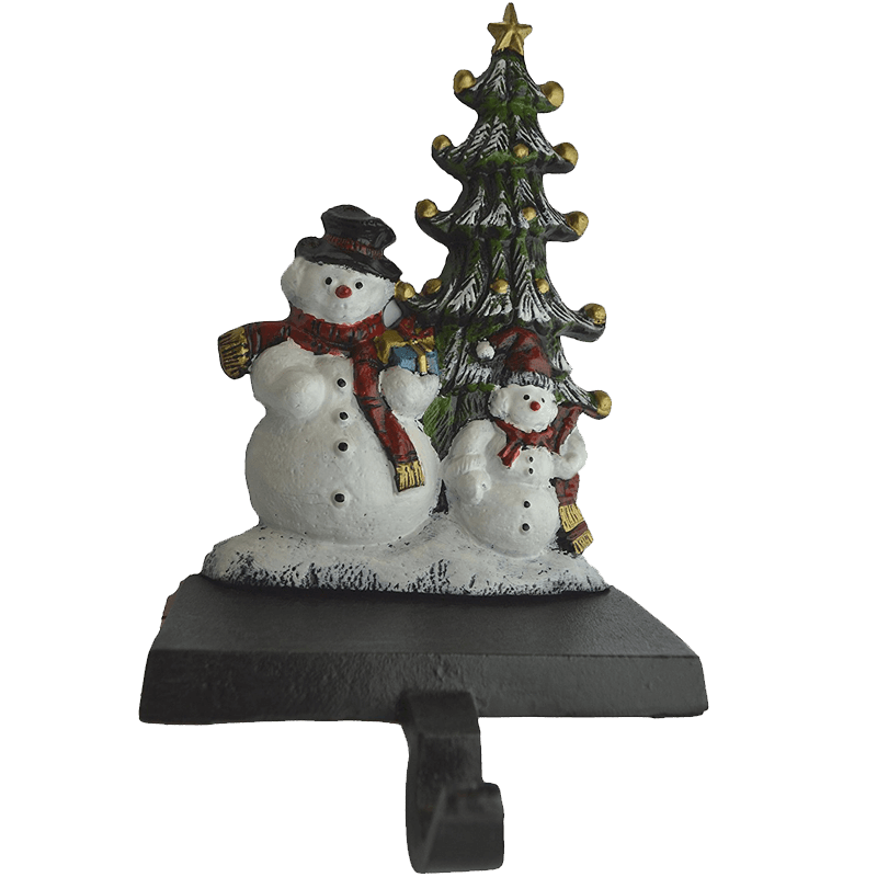 Lulu Decor Cast Iron Christmas Stocking Holder Set of 4 hooks 