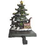 Lulu Decor Cast Iron Christmas Stocking Holder Set of 4 hooks 