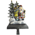 Lulu Decor Cast Iron Christmas Stocking Holder Set of 4 hooks 