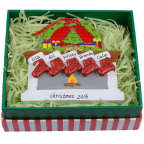 MAXORA Personalized Ornaments Fireplace Stockings Keepsakes Christmas Gift Box 