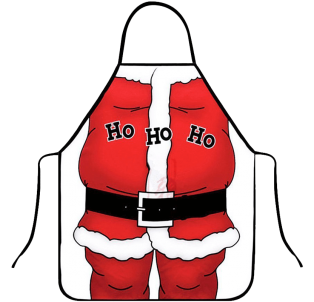 NEW BARLEY Christmas Apron Decoration For Kitchen Bar Dinner Party Table