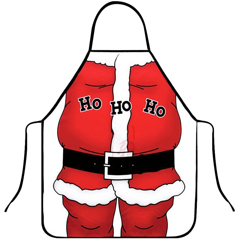 NEW BARLEY Christmas Apron Decoration For Kitchen Bar Dinner Party Table