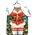 NEW BARLEY Christmas Apron Decoration For Kitchen Bar Dinner Party Table