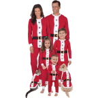PajamaGram Santa Suit Christmas Matching Family Pajama Set 