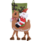 QBSM Classic Cute Christmas Stocking Decorations Gift Bag