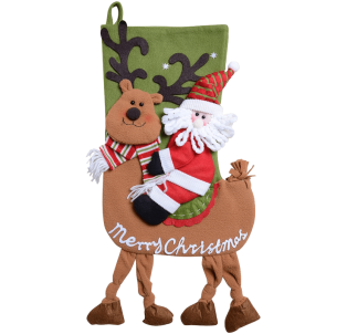 QBSM Classic Cute Christmas Stocking Decorations Gift Bag