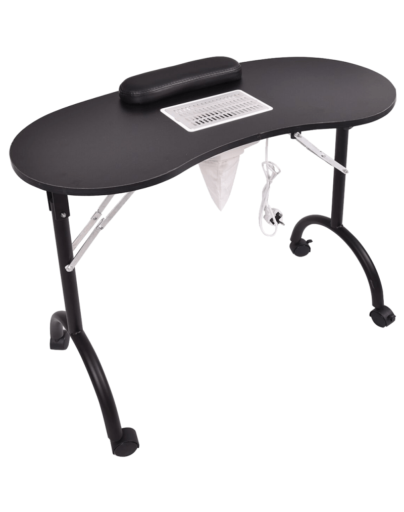 Giantex Folding Portable Vented Manicure Table Nail Desk