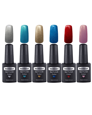 MEMEDA Gel Nail Art Polish Uv LED Light Manicure Set
