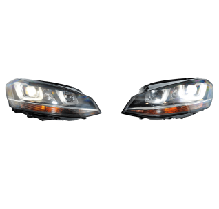Volkswagen Golf 7 Bi Xenon Headlights Left Right LED RHD VW OEM 5G1941033