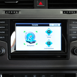 VW Golf 7 8 inch Navigation System compatible with Badge Camera - Composition Media 