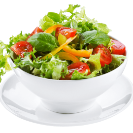 Fresh organic salad veg