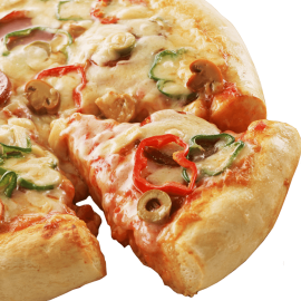 Pizza with peppers 
