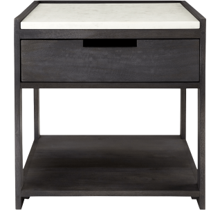 Tux Marble Top Nightstand