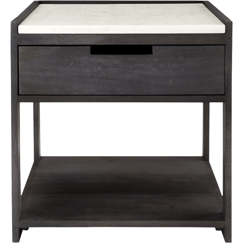 Tux Marble Top Nightstand