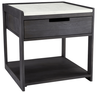 Tux Marble Top Nightstand