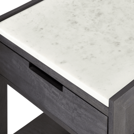 Tux Marble Top Nightstand