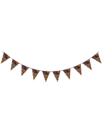5 Set Triangle Flag Halloween Decorations Party 