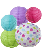 Bobee Paper Lanterns for Birthday Party Baby Bridal Shower Decorations Nursery Bedroom Girls Room Decor