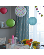 Bobee Paper Lanterns for Birthday Party Baby Bridal Shower Decorations Nursery Bedroom Girls Room Decor